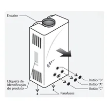 Aquecedor de água A Gás Lorenzetti Lz 1600 Gn 15L - GN Foto mini 4