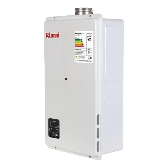 Aquecedor Digital A Gás E271 Branco Gn Rinnai Foto 1
