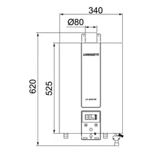 Aquecedor Lorenzetti Lz 2000de Branco 20 Litros Gn (olist) Foto mini 3