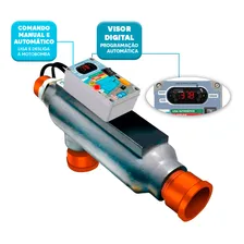 Aquecedor Para Piscina Com Wifi 40 Mil Litros 220v Foto mini 3