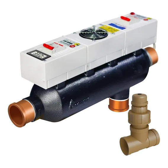 Aquecedor Piscina 20 Mil Litros Visor Digital E Ionizador 110v/220v Foto 1