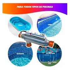 Aquecedor Piscina Fibra Simples 10 Kw 40 Mil Lts 220V Foto mini 4