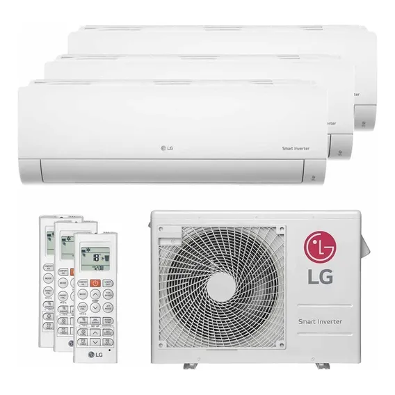 Ar Condicionado Tri Split LG Inverter 21000btus Qf 220v Foto 1
