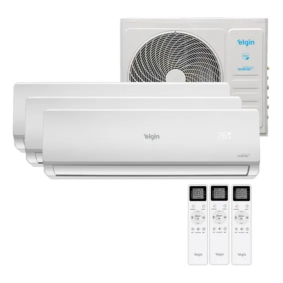 Ar Condicionado Trisplit Elgin 27000btu 3x12000 Qf 220v Foto 1