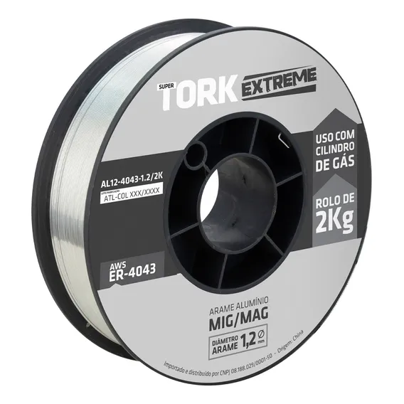 Arame De Solda Mig AlumĂnio Uso Com Gás Er4043 1.2mm 2kg Foto 1