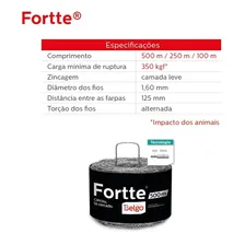 Arame Farpado Belgo Arames Fortte 500 metros Foto mini 2