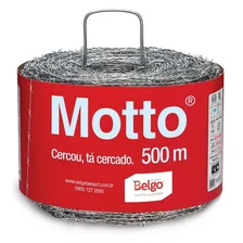 Arame Farpado Motto 500 Metros Belgo Foto  mini 1