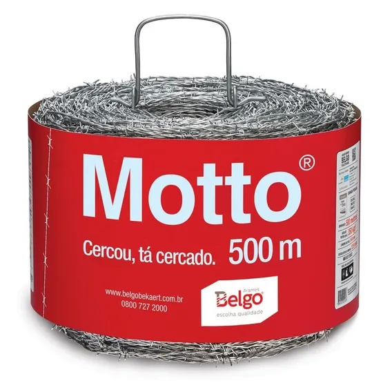 Arame Farpado Motto 500 Metros Belgo Foto 1