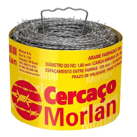 Arame Farpado Para Cerca Cercaço 250m Morlan Foto 1