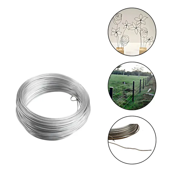 Arame Galvanizado Artesanato Cerca N16 1,65mm - 10 Metros Foto 1