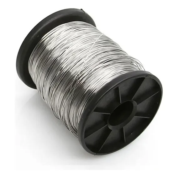 Arame Inox 0,90mm Para Cerca Elétrica 1 Kg 180 Metros Cor Prateado Foto 1