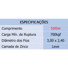 Arame Liso Ovalado 500m Para Cercas Pantanal Foto mini  3
