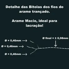 Arame Para Lacre 3x26 - Galvanizado - 35 Cm Cada (100 Und) Foto mini  2