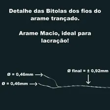 Arame Para Lacre Balança 2x26 - Galvanizado - Rolo C/ 1 Kg Foto mini 2