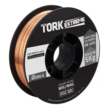 Arame Para Solda Mig De 1.0mm Rolo Com 5kg Uso Com Gás Foto  mini 1