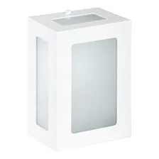 Arandela 5 Vidros Branca Externo Garagem Soquete E27 Comum Estrutura Branco Foto mini 1