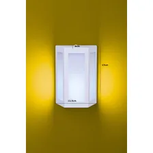 Arandela Bolt Trapézio 291 Ideal, Lustre Externo Branca Cor Preto 110V 220V (Bivolt) Foto  mini 1