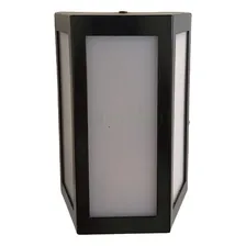 Arandela Bolt Trapézio 291 Ideal, Lustre Externo Branca Cor Preto 110V 220V (Bivolt) Foto mini  2
