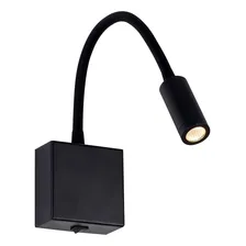 Arandela Cama Leitura Led 3w Haste Flexível 3000k Evy Preto 110V/220V Foto mini 1