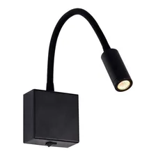 Arandela Cama P/leitura Led 3w 3000k Preta Haste Flexível Estrutura Preto Bivolt Foto mini 1