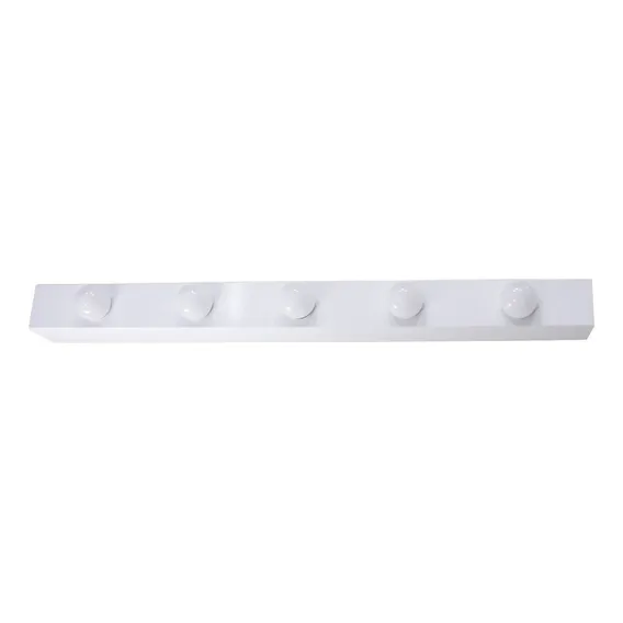 Arandela Camarim Retrô 71cm P/ 5 Lâmpada Bolinha E27 St513 Estrutura Branco 110v/220v (bivolt) Foto 1