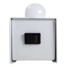 Arandela Camarim Retrô 71cm P/ 5 Lâmpada Bolinha E27 St513 Estrutura Branco 110v/220v (bivolt) Foto mini  3