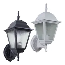Arandela Colonial AlumÃnio E Vidro Preta / Branca E27 St203p 110V/220V Foto mini 1