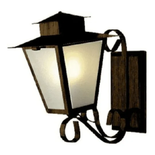 Arandela Colonial L5b ImbatÃvel Estrutura Preto 110v/220v Foto 1