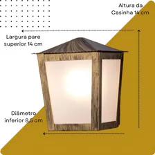 Arandela Colonial Meia Face Quadrada Aço Ideal Ouro Velho Cor Ouro-velho 110V/220V Foto mini 4