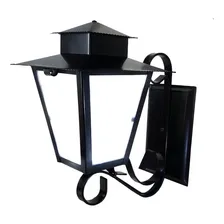 Arandela Colonial Quadrada L5b Em Aço Preta Cor Preto 127V/220V Foto mini 1
