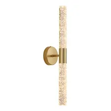 Arandela De Parede Tubo Cristal Empire Bolha De Água Estrutura Dourado 110v/220v Foto mini 1
