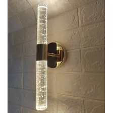 Arandela De Parede Tubo Cristal Empire Bolha De Água Estrutura Dourado 110v/220v Foto mini 4
