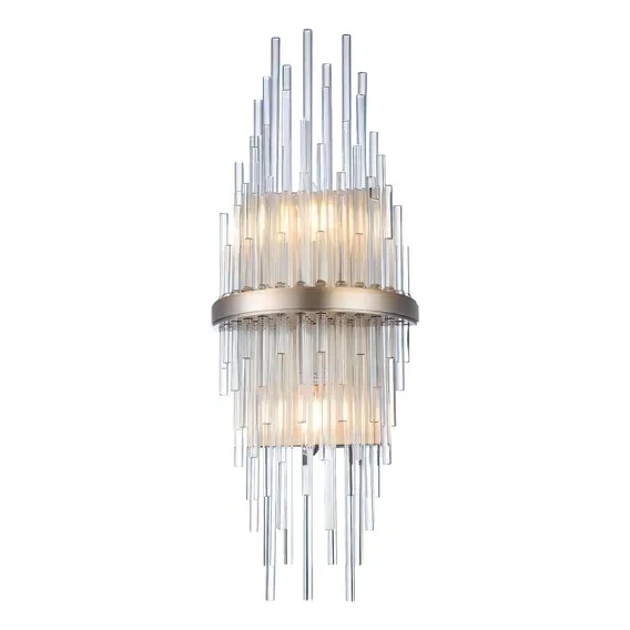 Arandela De Vidro Sansa 55cmx20,5cm Bella Iluminação Ih Foto 1