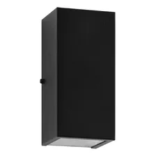 Arandela Duplo Facho Longo + 2 Lâmpada Led Gu10 5w St187 Estrutura Preto Foto mini 4