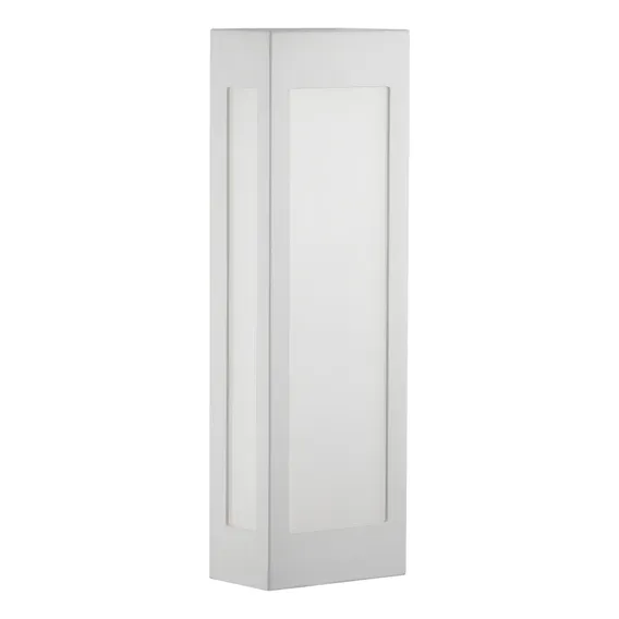 Arandela Externa Branco E27 40cm Retangular Alz65 Foto 1
