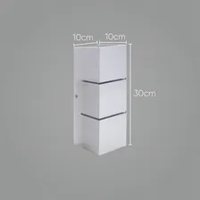 Arandela Focos Fachos Frisos 30cm P/ 2 Lâmpadas E27 St1286 Cor Branco 110V 220V (Bivolt) Foto mini 2