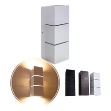 Arandela Focos Fachos Frisos 30cm P/ 2 Lâmpadas E27 St1286 Cor Branco 110V 220V (Bivolt) Foto mini 1