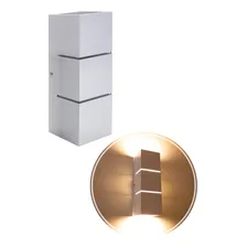 Arandela Focos Fachos Frisos 30cm P/ 2 Lâmpadas E27 St1286 Cor Branco 110V 220V (Bivolt) Foto mini 3