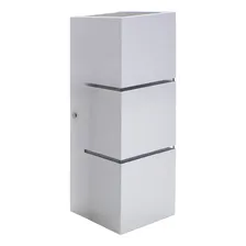 Arandela Focos Fachos Frisos 30cm P/ 2 Lâmpadas E27 St1286 Cor Branco 110V 220V (Bivolt) Foto mini 4