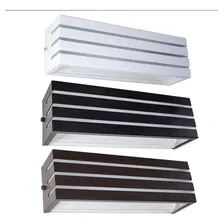 Arandela Frisada 30cm E27 Externa Branca Marrom Preta St731 127/220v Foto mini 2