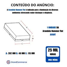 Arandela Led 12w Flat Branco Frio 6500k Bivolt Avant Foto mini 4
