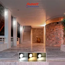 Arandela Led 12w Flat Branco Frio 6500k Bivolt Avant Foto mini 2