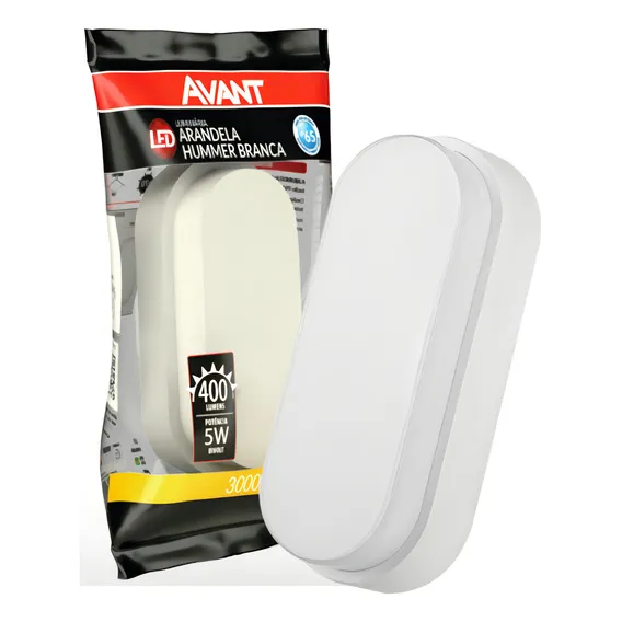 Arandela Led Hummer Branca 5w 3000k Ip65 Bivolt Avant Foto 1
