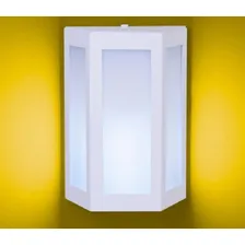 Arandela Luminaria Bolt Trapézio 291 Ideal Lustre Externo Cor Branco 110V/220V Foto mini 4