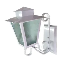 Arandela Luminária Colonial Antiga Quadrada L5b Branca Cor Branco 110V/220V Foto mini  2