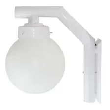 Arandela Luminária Colonial Globo Leitoso 210 Branca 110V/220V Foto mini 2