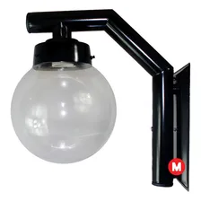 Arandela Luminária Colonial Globo Transparente 215 Cor Preto 110V/220V Foto mini 1