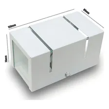 Arandela Luminária Frisada Efeito Parede Dois Fachos Kit 5 Cor Branco 110V/220V (Bivolt) Foto mini 2