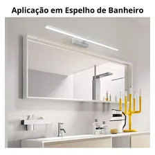Arandela Luminária Led Espelho Banheiro Aquila 8w Led Opus Cor Branco neutro 4000K Foto mini 4