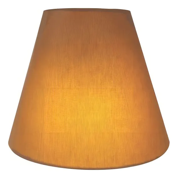 Arandela Retro Cone Md-2001 Cupula Tecido 25/26x13cm Palha Foto 1